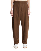 Brown Wool Trousers | PDP | Antonia