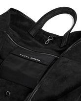 Black Suede Tote Bag | PDP | Antonia