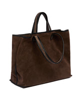 Brown Suede Tote Bag | PDP | Antonia