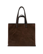 Brown Suede Tote Bag | PDP | Antonia