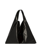 Black Faux Leather Tote | PDP | Antonia