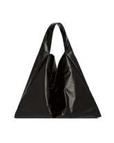 Black Faux Leather Tote | PDP | Antonia