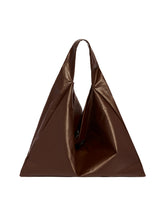 Dark Brown Faux Leather Tote | PDP | Antonia