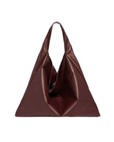 Burgundy Faux Leather Tote | PDP | Antonia