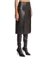 Black Kidd Leather Skirt | PDP | Antonia