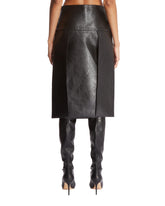 Black Kidd Leather Skirt | PDP | Antonia