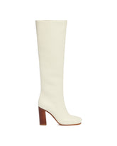 White Leather Boots | PDP | Antonia