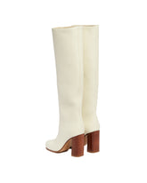 White Leather Boots | PDP | Antonia