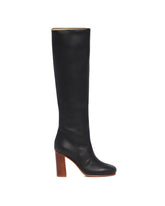 Black Leather Boots | PDP | Antonia