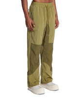 Green Ripstop Paneled Pants | PDP | Antonia