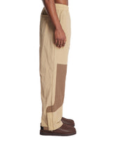 Beige Ripstop Paneled Pants | PDP | Antonia