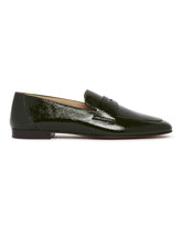 Green Leather Loafers | PDP | Antonia