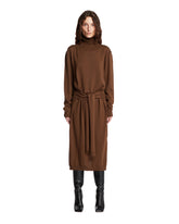 Brown Trompe L'oeil Dress - Women's dresses | PLP | Antonia