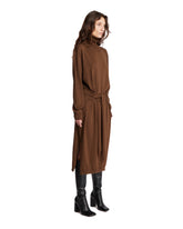 Brown Trompe L'oeil Dress | PDP | Antonia