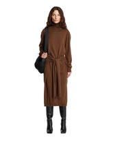 Brown Trompe L'oeil Dress - DONNA | PLP | Antonia