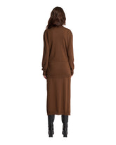 Brown Trompe L'oeil Dress | PDP | Antonia