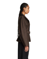 Brown Belted Jacket | PDP | Antonia