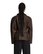 Brown Belted Jacket | PDP | Antonia