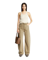 Green Denim Trousers - Women's clothing | PLP | dAgency