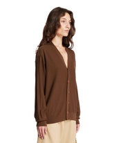 Brown Twisted Cardigan | PDP | Antonia