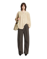 Beige Draped Shirt | PDP | Antonia