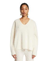 White Margareta Cashmere Sweater - Women's knitwear | PLP | Antonia