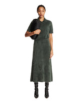 Green Cashmere Midi Skirt | PDP | Antonia