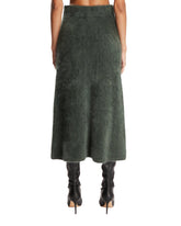 Green Cashmere Midi Skirt | PDP | Antonia