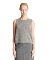 Gray Cashmere And Silk Vest - Women's knitwear | PLP | dAgency