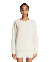 White Textured Pullover | PDP | Antonia