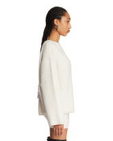 White Textured Pullover | PDP | Antonia