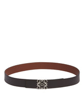 Brown Anagram Leather Belt | PDP | Antonia