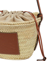 Beige Handwoven Bucket Bag | PDP | dAgency