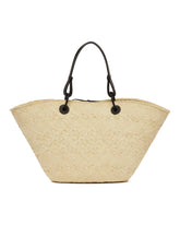 Beige Anagram Basket Bag | PDP | Antonia