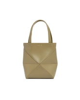 Borsa Puzzle Fold Tote Mini Verde | PDP | Antonia