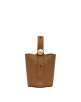 Brown Mini Pebble Bucket Bag - Women's bags | PLP | dAgency