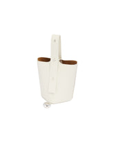 White Mini Pebble Bucket Bag | PDP | Antonia