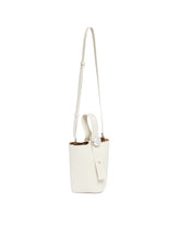 White Mini Pebble Bucket Bag | PDP | Antonia