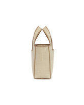 Beige Small Font Tote | PDP | Antonia