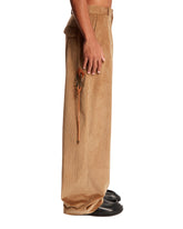 Brown Low Crotch Trousers | PDP | Antonia