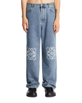 Jeans Baggy Anagram Blu - Loewe uomo | PLP | Antonia