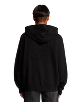 Black Anagram Zip-Up Sweatshirt | PDP | Antonia