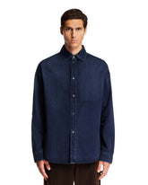 Blue Anagram Denim Shirt - Men's clothing | PLP | dAgency