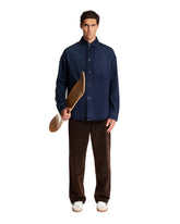 Blue Anagram Denim Shirt - Men's clothing | PLP | dAgency