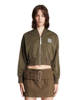 Green Technical Jersey Bomber - Women | PLP | Antonia