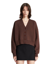 Cardigan In Cashmere Marrone | PDP | Antonia