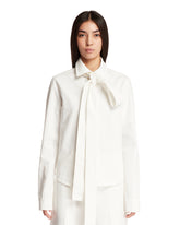White Denim Bow Shirt - New arrivals women | PLP | dAgency
