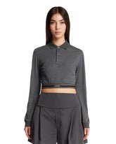 Gray Cropped Polo - Loewe women | PLP | Antonia