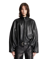 Black Nappa Balloon Jacket - Women | PLP | Antonia