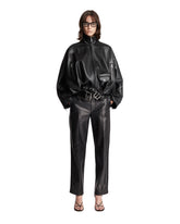 Black Nappa Balloon Jacket - Women | PLP | Antonia